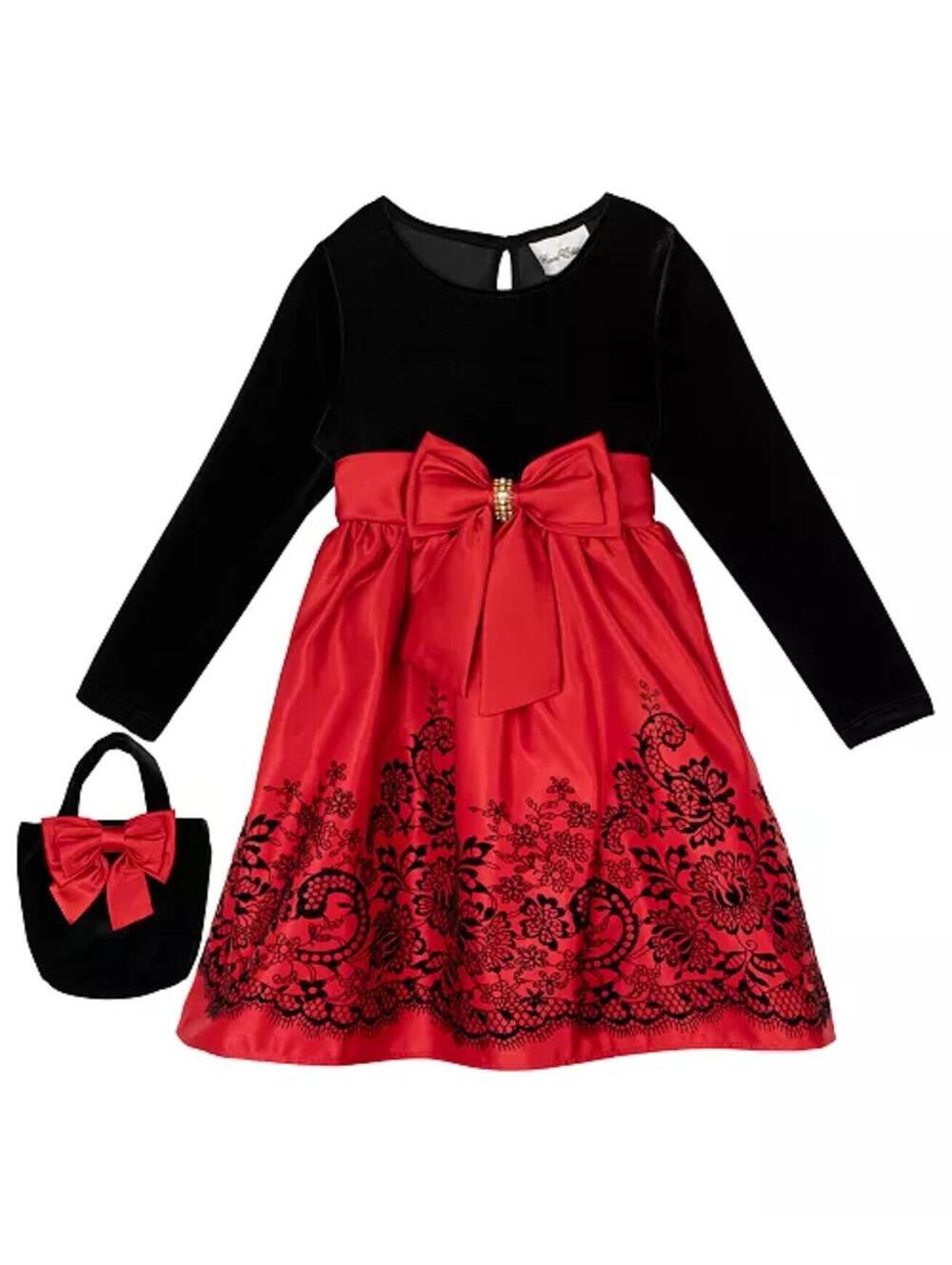 Rare Editions Girls 4T Dress with purse